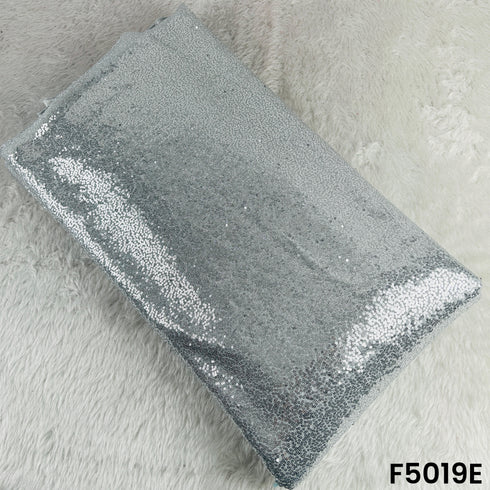 Sequins Embroidered Simmer Lycra Fabric-F5019