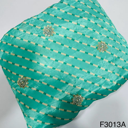 Cut Dana Work Sequins Crepe Fabric-F3013