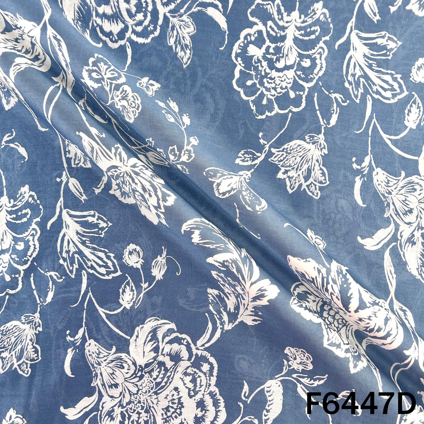 Digital Print Pure Silk Chanderi Fabric - F6447