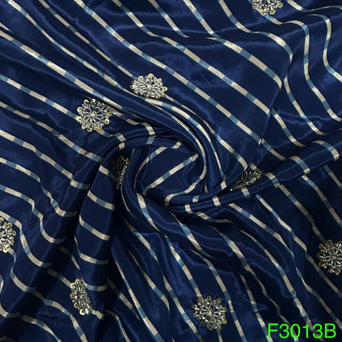 Cut Dana Work Sequins Crepe Fabric-F3013