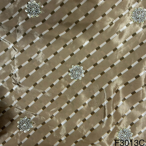 Cut Dana Work Sequins Crepe Fabric-F3013