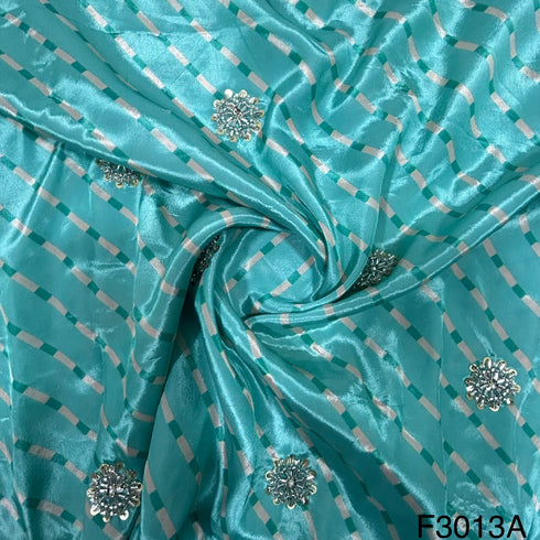Cut Dana Work Sequins Crepe Fabric-F3013