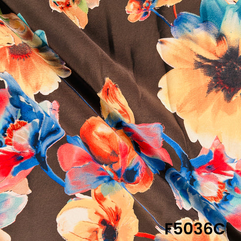 Digital Print Crepe Fabric-F5036