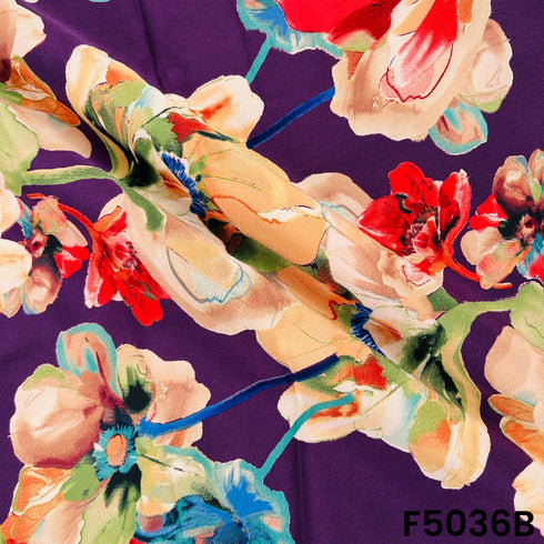 Digital Print Crepe Fabric-F5036