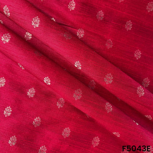 Zari Buti Work Raw Silk Fabric-F5043