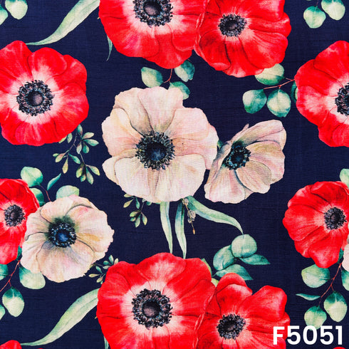 Digital Print Monga Silk Fabric-F5051