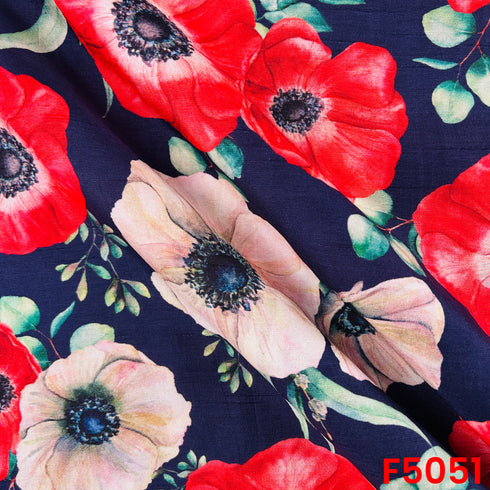 Digital Print Monga Silk Fabric-F5051