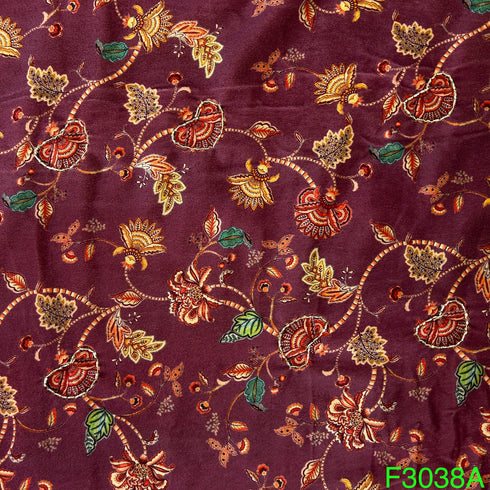 Printed Velvet Fabric-F3038