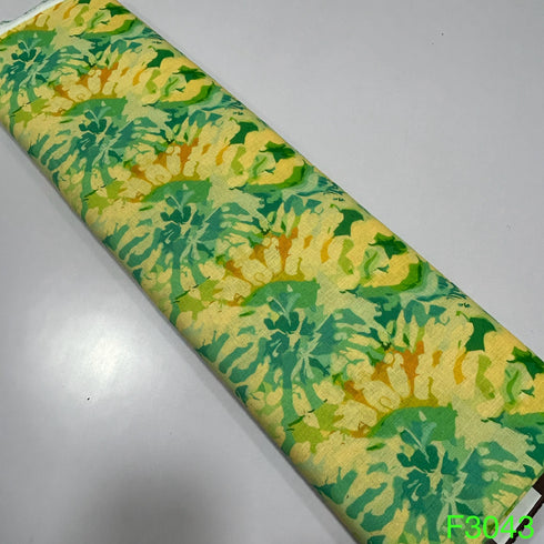Printed Linen Cotton Fabric-F3043