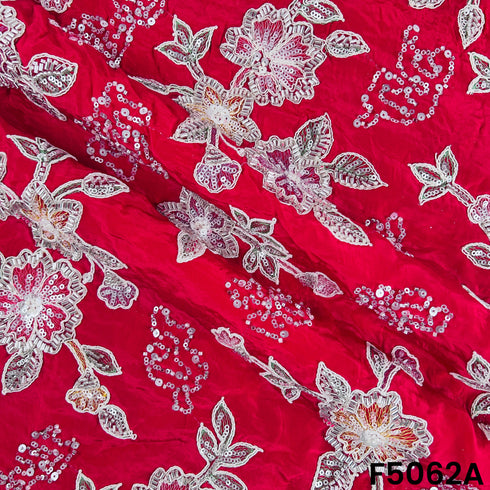 Cut Dana Thread Sequins Crepe Fabric-F5062