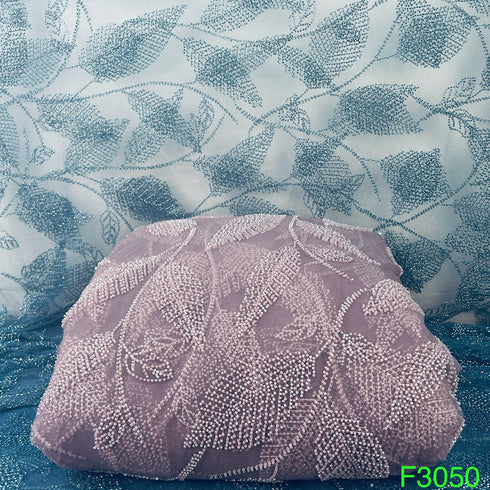 Cut Dana Work Embroidered Net Fabric -F3050
