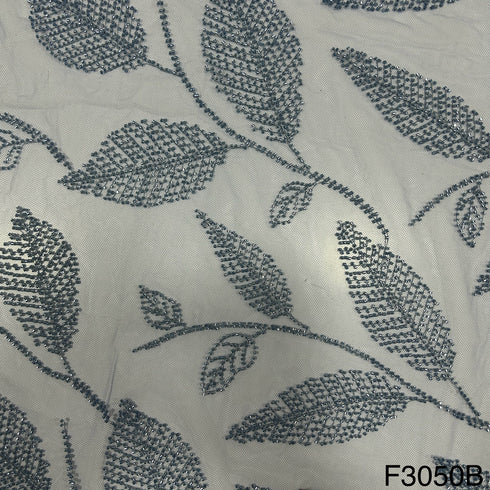 Cut Dana Work Embroidered Net Fabric -F3050