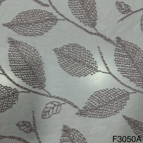 Cut Dana Work Embroidered Net Fabric -F3050