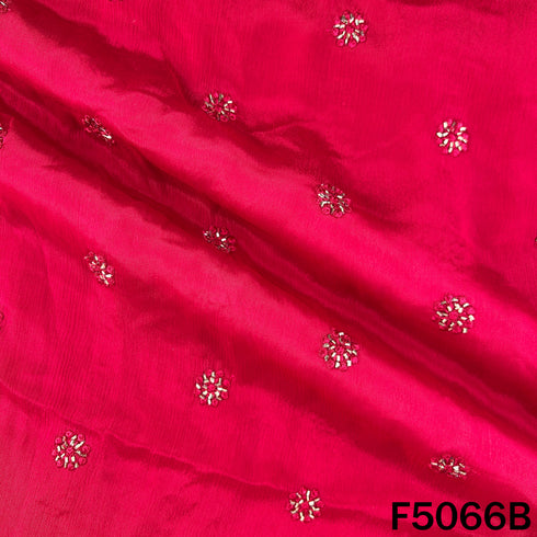 Cut Dana Thread Work Chinnon Chiffon Fabric-F5066
