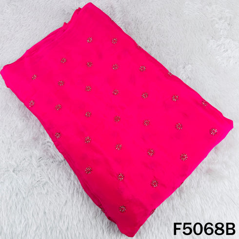 Cut Dana Thread Work Chinnon Chiffon Fabric-F5068