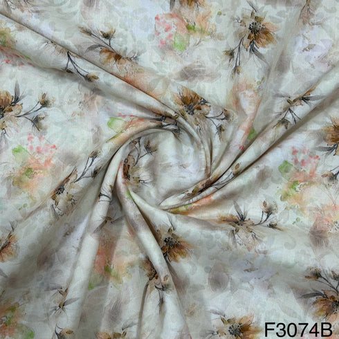 Printed Lizzy Bizzy Cotton fabric-F3074