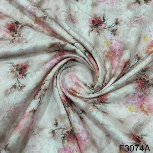 Printed Lizzy Bizzy Cotton fabric-F3074