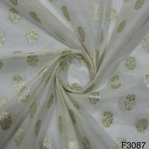 Dyeable Chanderi Silk Fabric-F3087