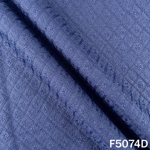Chikankari Cotton Fabric-F5074