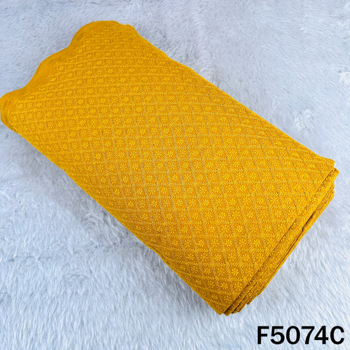 Chikankari Cotton Fabric-F5074