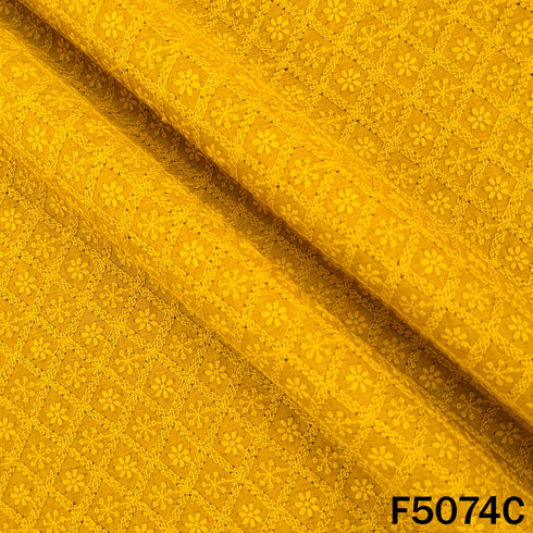 Chikankari Cotton Fabric-F5074