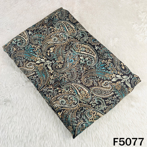 Digital Print Upada Silk Fabric-F5077