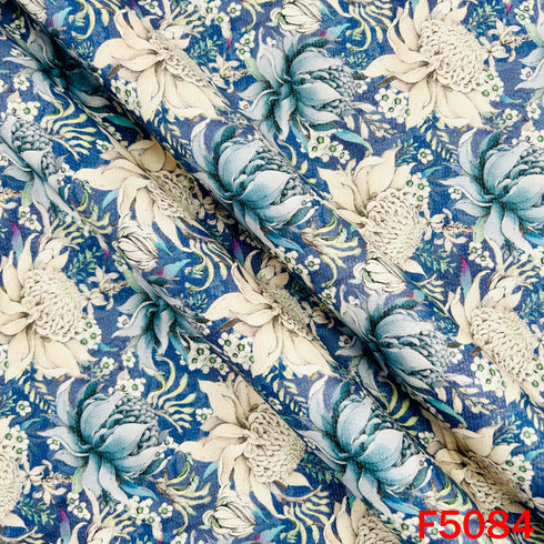 Digital Print Shimmer Cotton Fabric-F5084