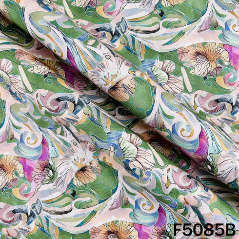 Digital Print Shimmer Cotton Fabric-F5085