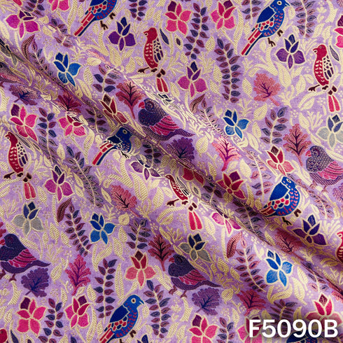 Zari Work Dola Silk Fabric-F5090