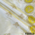 Dyeable Zari Patch Work Shimmer Tissue Fabric-F5091