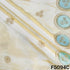 Dyeable Zari Patch Work Shimmer Tissue Fabric-F5094