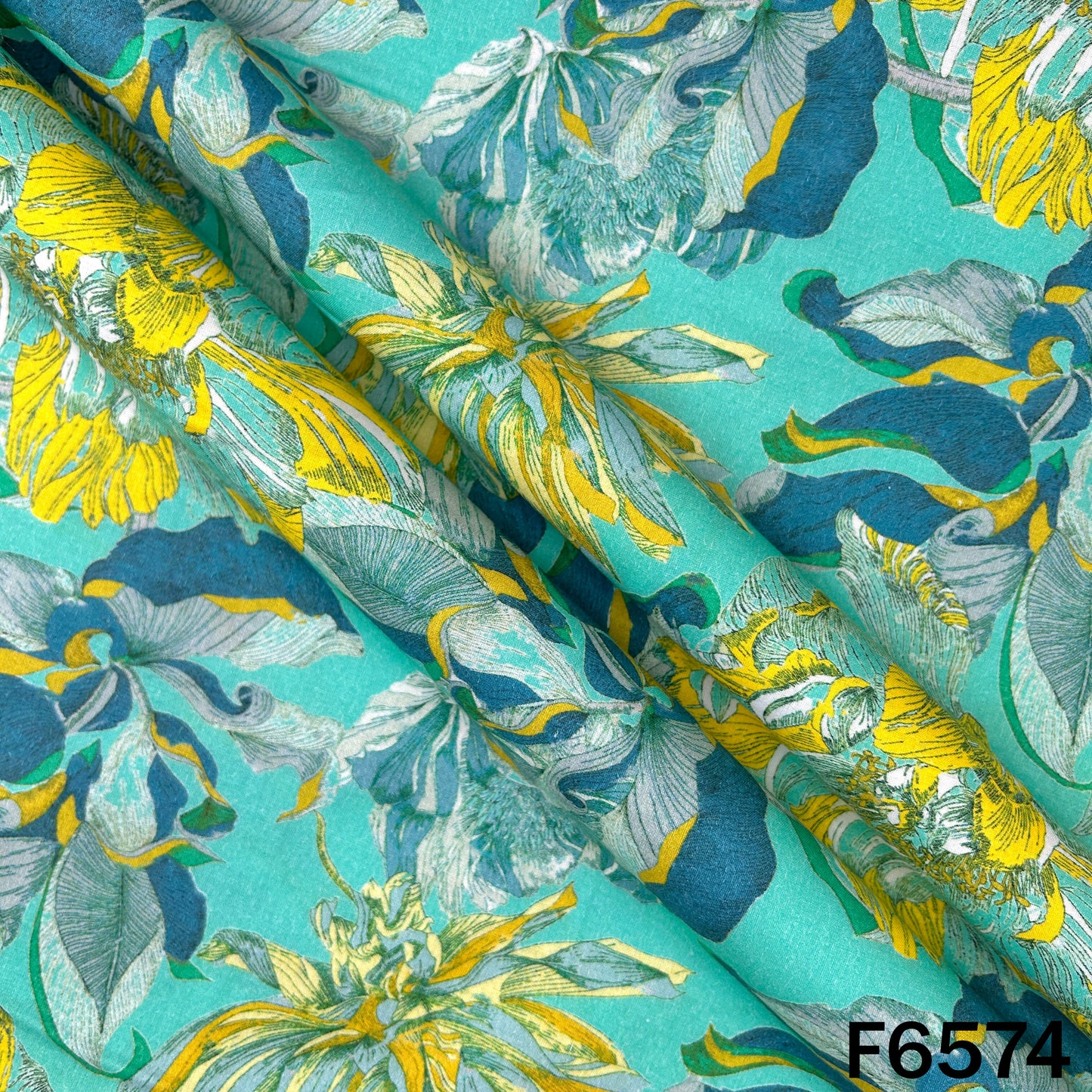 Digital Print Cambric Cotton Fabric - F6574