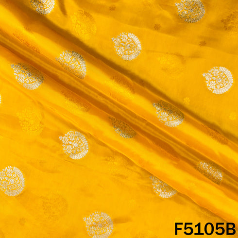 Zari Self Buta Work Silk Fabric - F5105