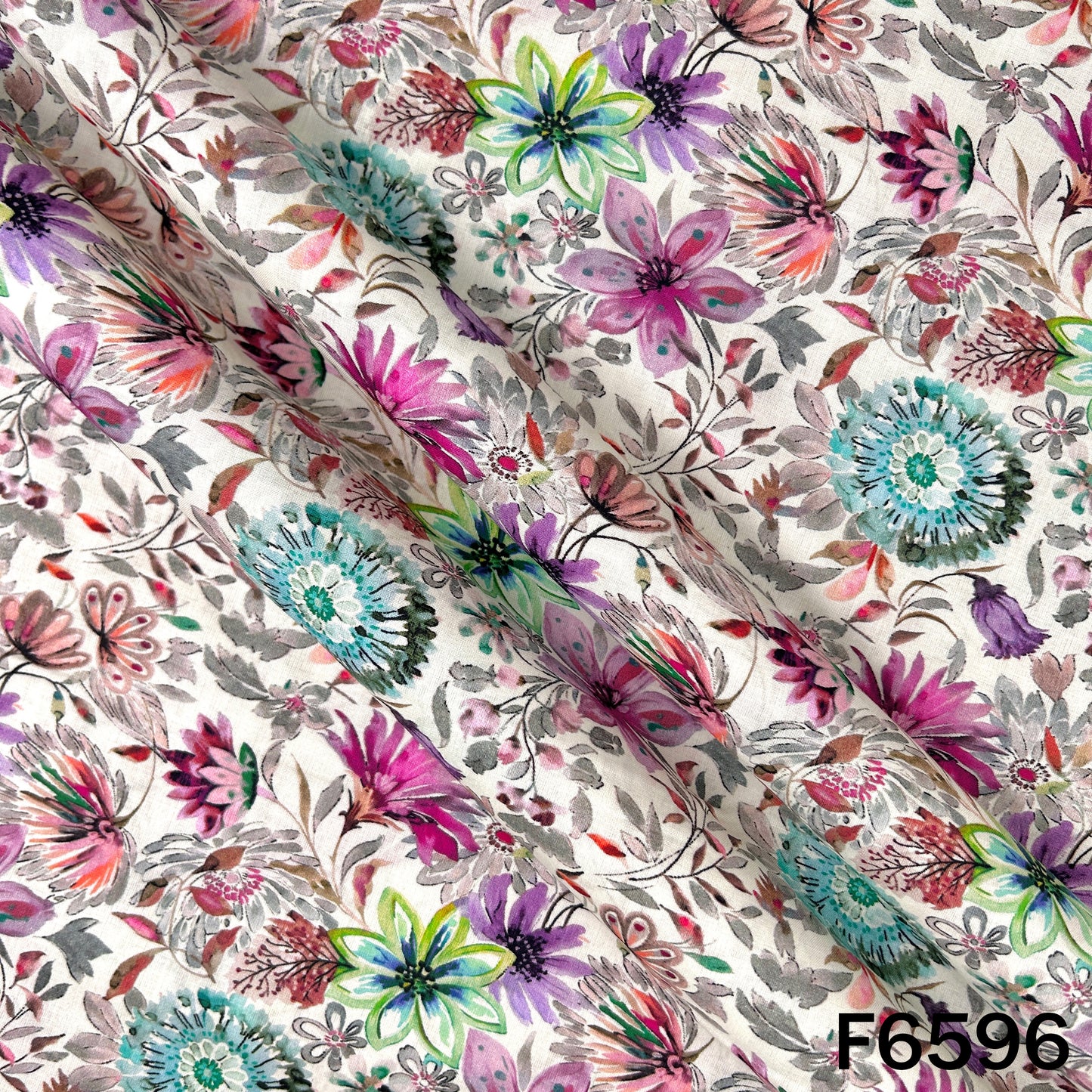 Digital Print Cambric Cotton Fabric - F6596