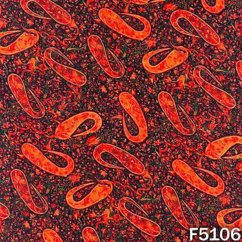 Digital Print Crepe Fabric - F5106