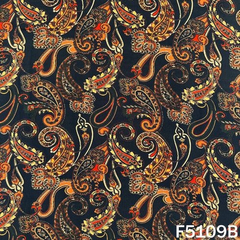 Digital Print Crepe Fabric - F5109