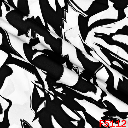Digital Print Crepe Fabric - F5112