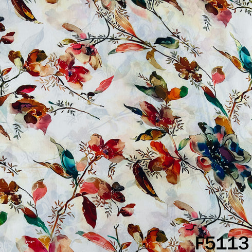 Digital Print Crepe Fabric - F5113