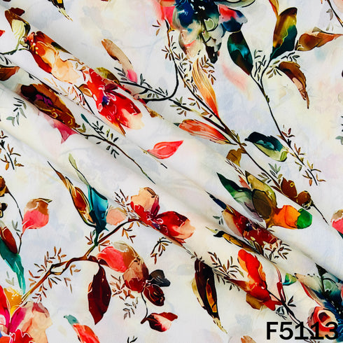 Digital Print Crepe Fabric - F5113