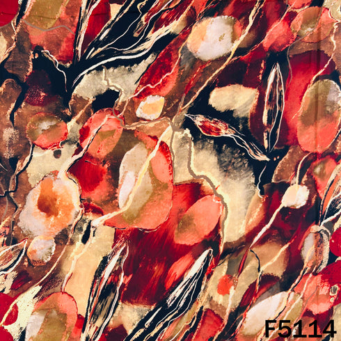Digital Print Crepe Fabric - F5114
