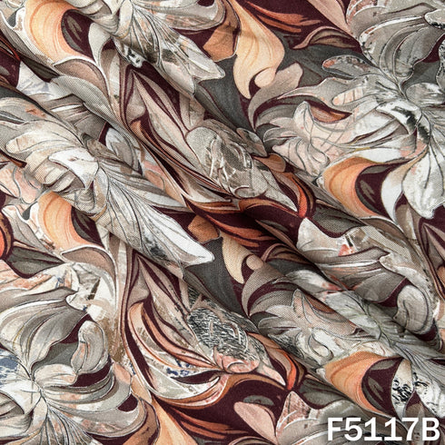 Digital Print Pashmina Fabric - F5117