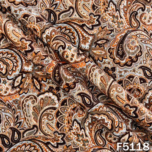 Digital Print Velvet Fabric - F5118