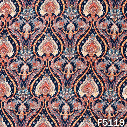 Digital Print Velvet Fabric - F5119