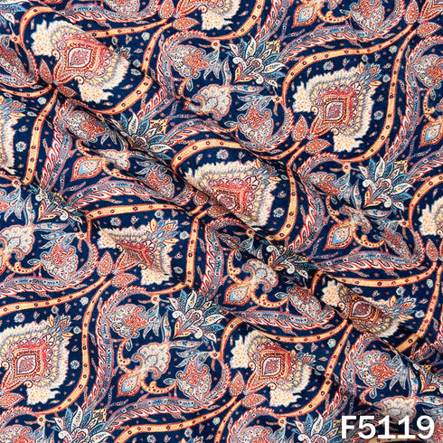 Digital Print Velvet Fabric - F5119