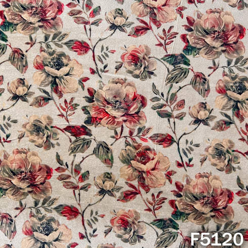Digital Print Velvet Fabric - F5120