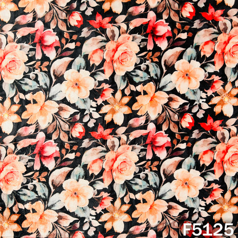 Digital Print Velvet Fabric - F5125