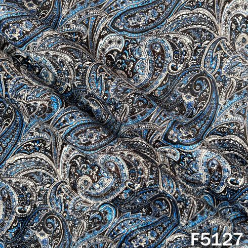 Digital Print Velvet Fabric - F5127