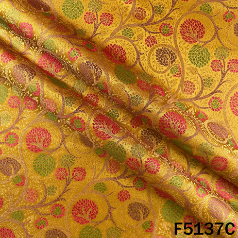 Self Jacquard Brocade Silk Fabric - F5137