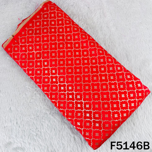 Zari Work Banarasi Silk Fabric-F5146