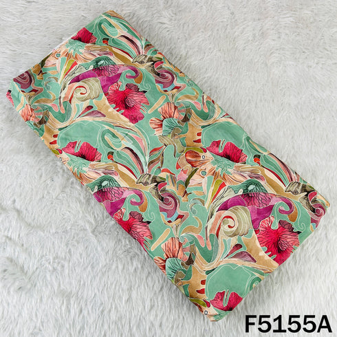 Digital Print Viscose Crepe Fabric - F5155